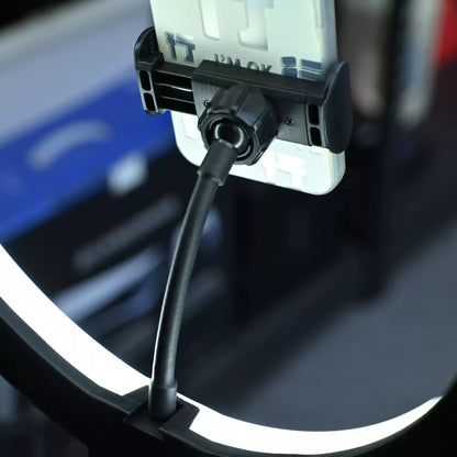 LED Ring Light with Adjustable Floor Tripod for Live Streaming