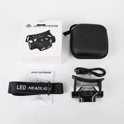 Aigo Rechargeable LED Headlamp - Black
