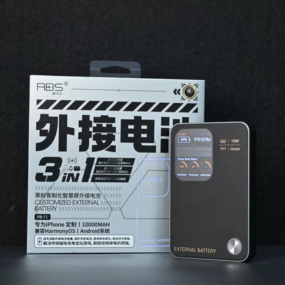RBS Magnetic Portable Power Bank - Obsidian Black