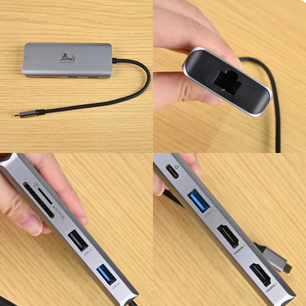 Multi-Port Laptop Docking Station - 0.2m 9-in-1Dock HDMI