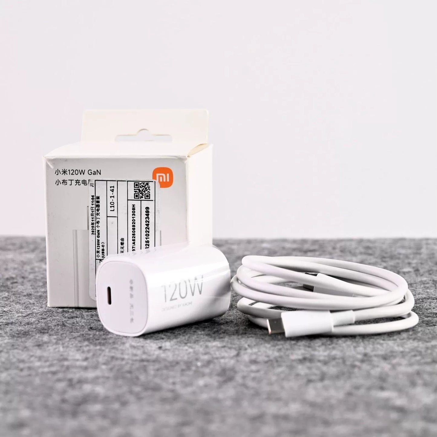 Xiaomi 120W 6A USB-A to USB-C Fast Charging Cable - Boxed 95% New USB-C Xiaomi 120W GaN Charger Set