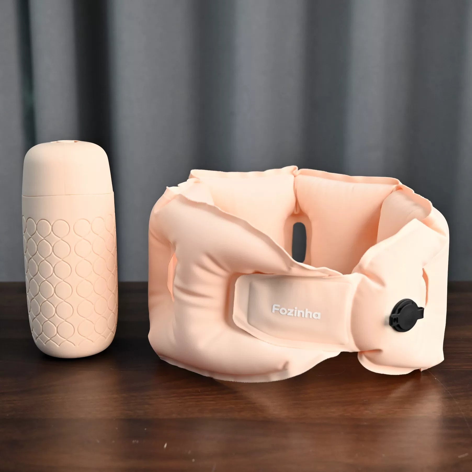 Bargaingogo Inflatable Travel Neck Pillow - Pink