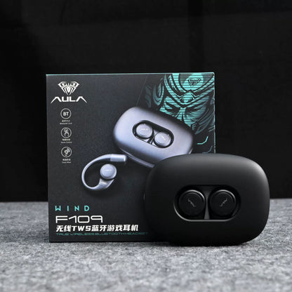 AULA F109 True Wireless Open-Ear Headphones - Black