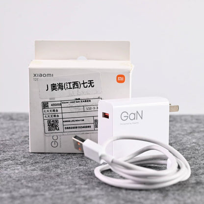 Redmi 120W 6A USB-A to USB-C Fast Charging Cable - Boxed 95% New USB-A Xiaomi 120W GaN Charger Set