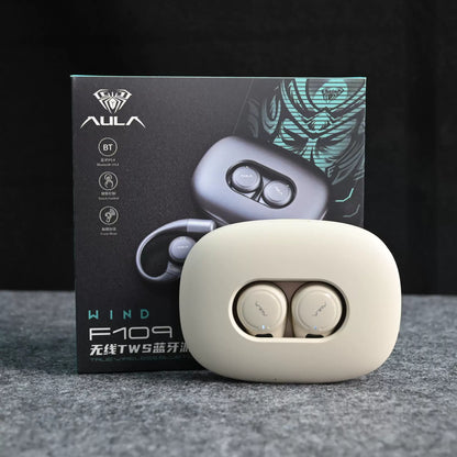 AULA F109 True Wireless Open-Ear Headphones - Cream White