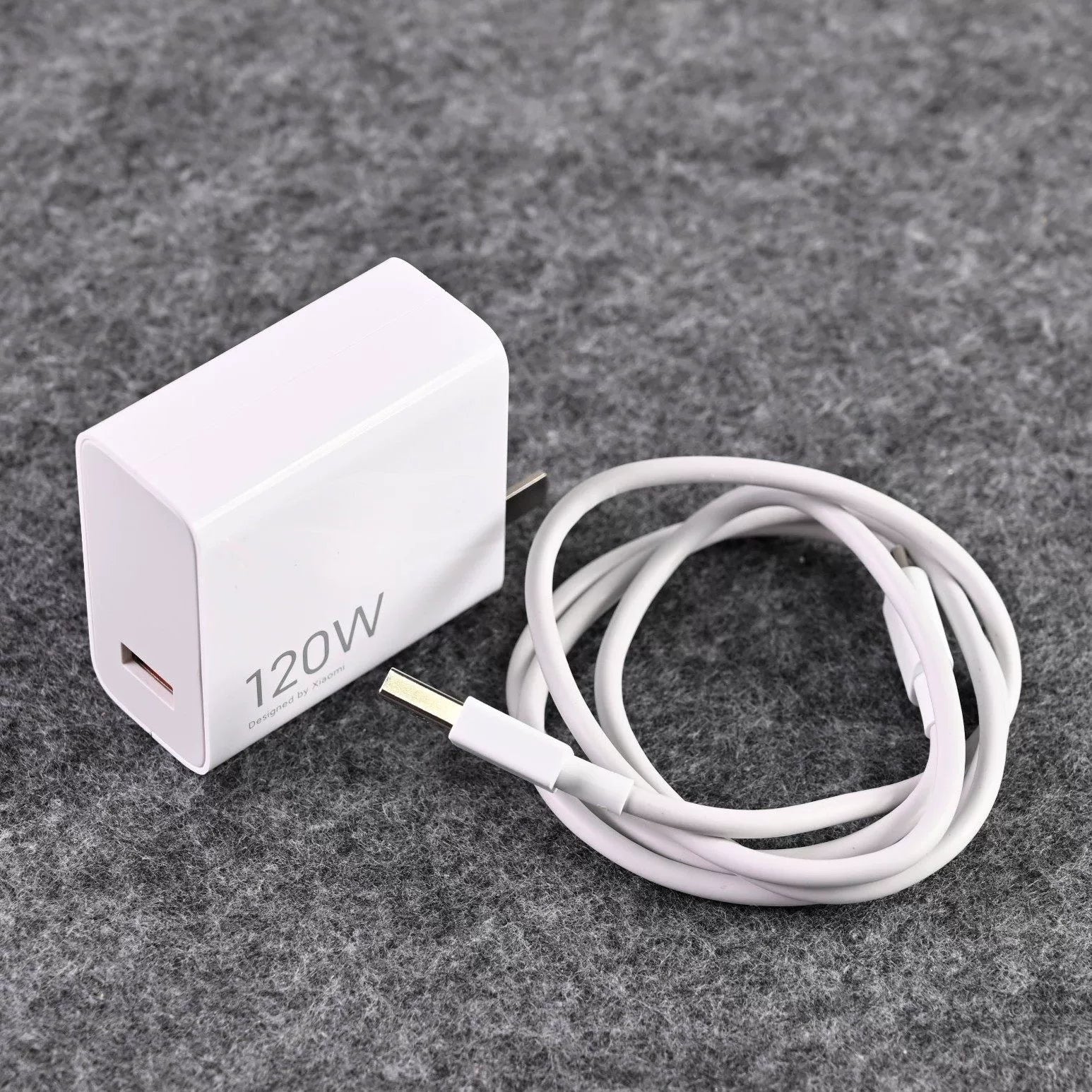 Xiaomi 120W 6A USB-A to USB-C Fast Charging Cable - Unboxed 90% New USB-A Xiaomi 120W GaN Charger Set
