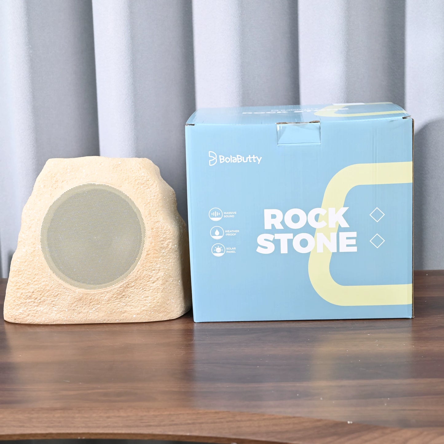 30W IPX7 Solar Outdoor Rock Bluetooth Speaker - Outdoor Rock Speaker led rock