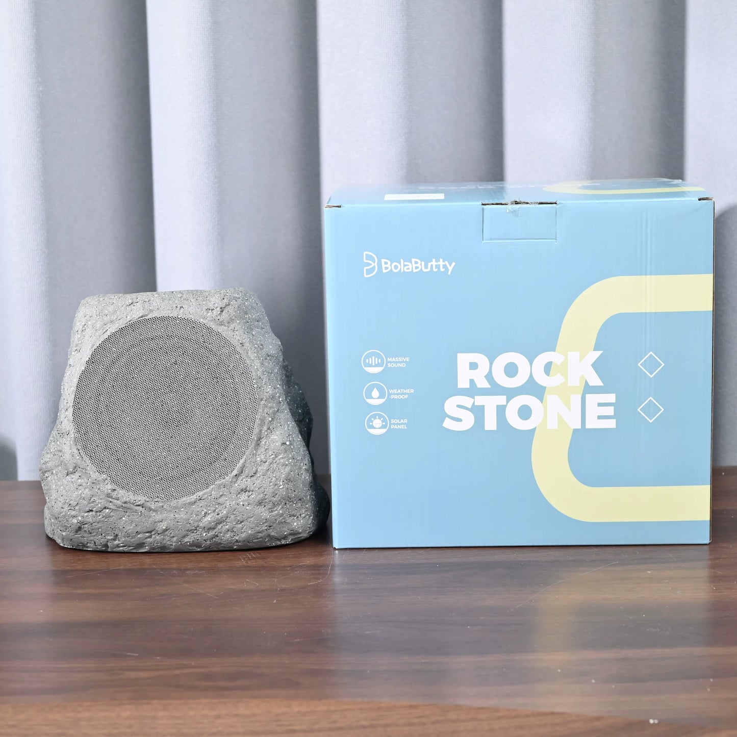 30W IPX7 Solar Outdoor Rock Bluetooth Speaker - Outdoor Rock Speaker ion