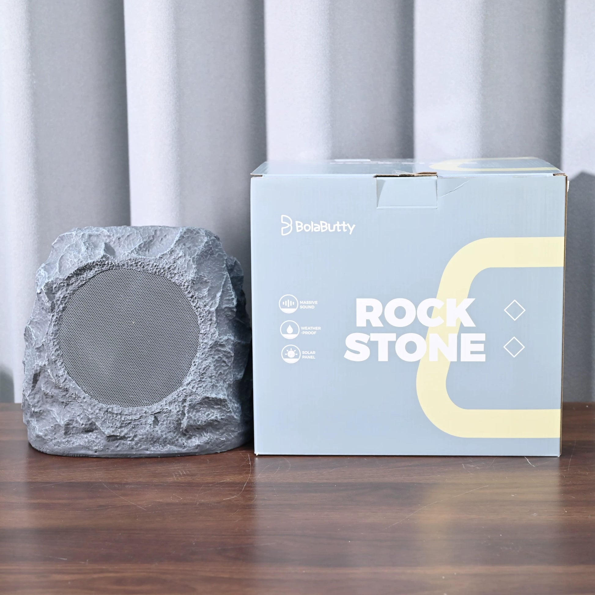 30W IPX7 Solar Outdoor Rock Bluetooth Speaker - Outdoor Rock Speaker solar rock